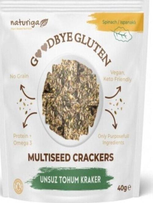Goodbye Gluten Unsuz Ispanaklı Tohum Kraker 40 Gr