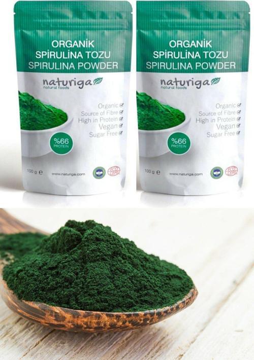 Organik 2'Li Spirulina Tozu - 2Adet 2X100Gr