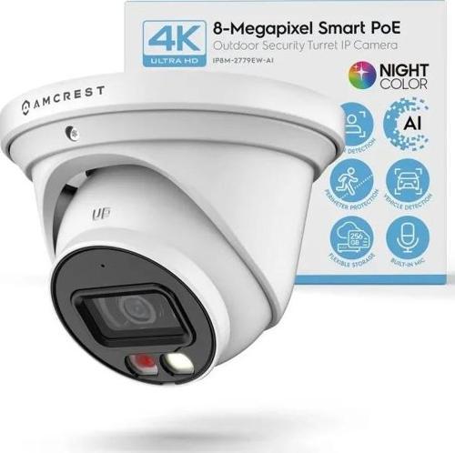 UltraHD 4K (8MP) IP PoE AI 15fps Kamera White