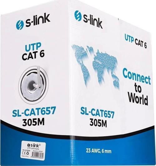 SL-CAT657 305mt 23AWG Utp CAT6 Kablo