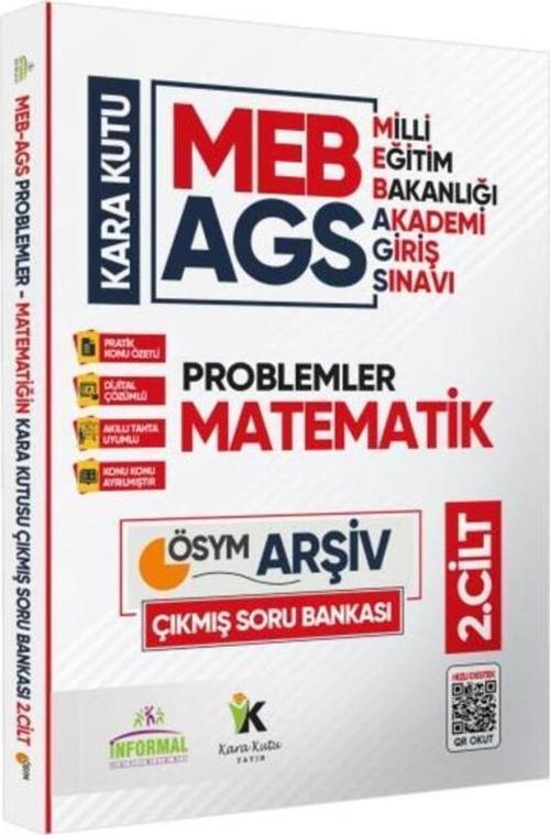 MEB AGS Matematik Kara Kutu 2.Cilt En Kapsamlı ÖSYM Çıkmış Soru Bankası Konu Özetli Dijital Çözümlü