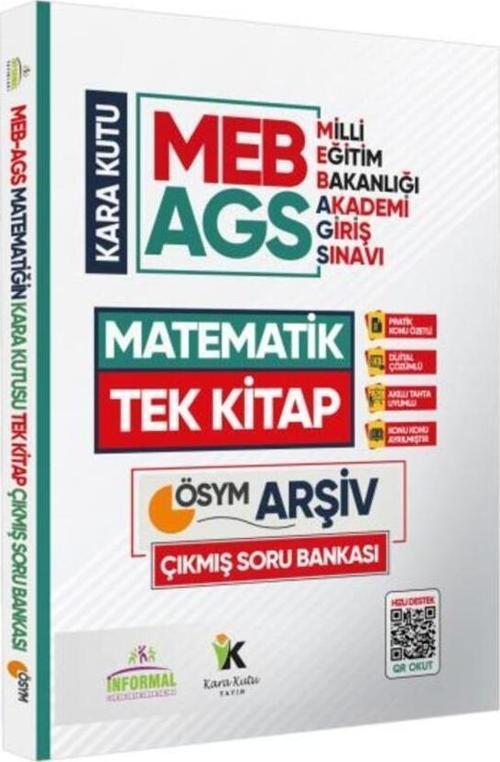 MEB AGS Matematik Kara Kutu TEK KİTAP En Kapsamlı ÖSYM Çıkmış Soru Bankası Özetli Dijital Çözümlü
