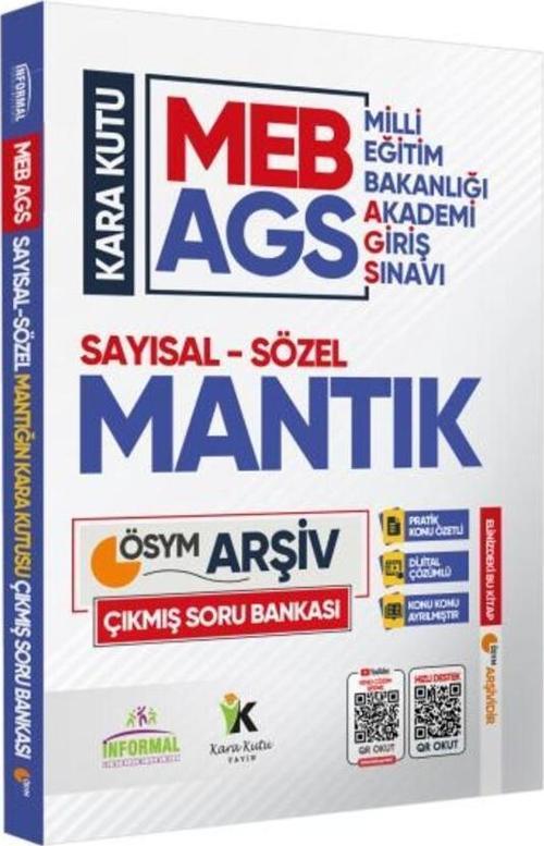 MEB AGS Sayısal ve Sözel Mantık Kara Kutu En Kapsamlı ÖSYM Çıkmış Soru Bankası Konu Özetli Çözümlü