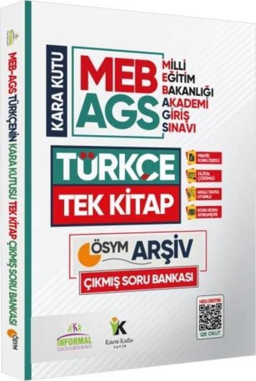 MEB AGS Türkçenin Kara Kutusu TEK KİTAP En Kapsamlı ÖSYM Çıkmış Soru Bankası Özetli Dijital Çözümlü
