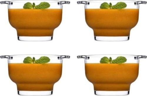 çorba sütlaç pudding kasesi - cam sunum kase 4 lü 530041