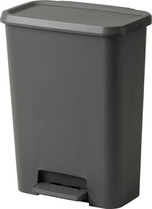 Knöckla Çöp Kutusu, Koyu Gri, 50 Lt, Büyük Boy Çöp Kutusu Hacim 50Lt, Yükseklik: 62.5 Cm