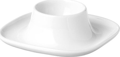 2 Adet Yumurtalık, Beyaz Renk 10X10 Cm Feldispat Porselen Kalvaltı Sunumluğu