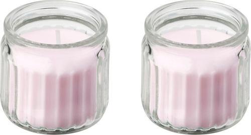 Lugnare Bardakta Kokulu Tealight Mum, Pembe, 12 Saat, Yasemin, 2 Adet