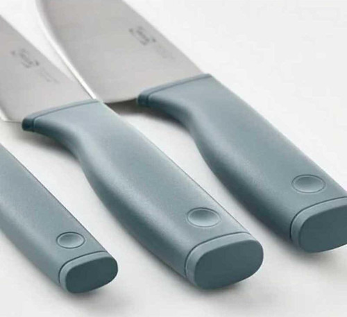 Bıçak Seti Gri-Turkuaz 3 Parça