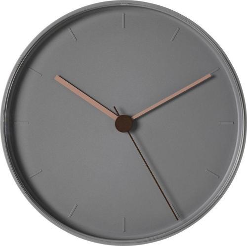 Pembe Bondtolvan Duvar Saati, Pembe-Gri, 25 Cm 349 ? Yuvarlak 25 Cm Modern