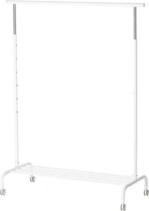 Ayaklı Askılık 111X126/175 Cm Meridyendukkan Dilsiz Uşak Beyaz Renk Ayaklı Elbise Askılığı Metal