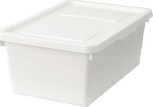 Sockerbit Kapaklı Kutu - Beyaz -38X25X15 Cm