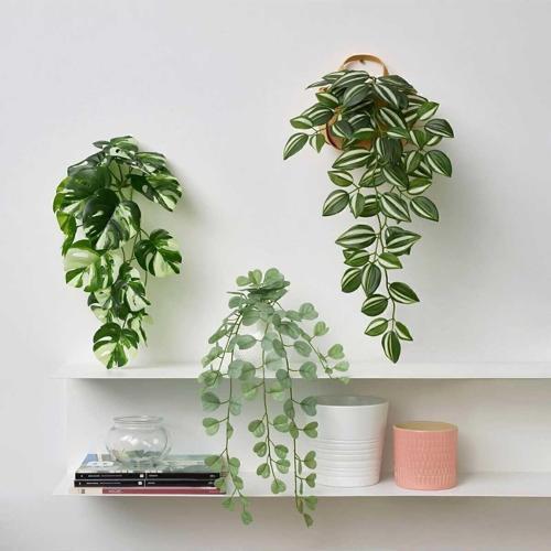 Yapay Bitki Çiçek Sarkan 3 Parça 52 Cm Yeşil