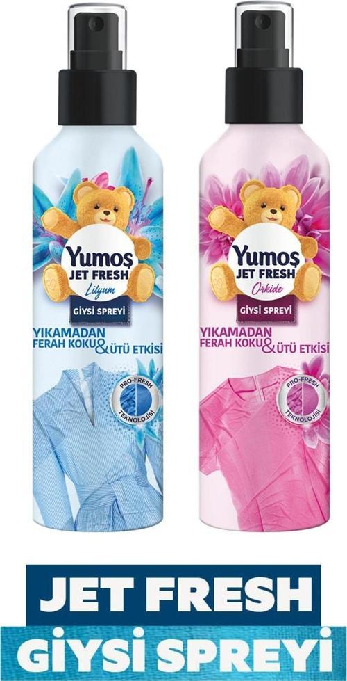 Jet Fresh Ütü Etkisi Giysi Spreyi Lilyum ve Orkide 200 ml