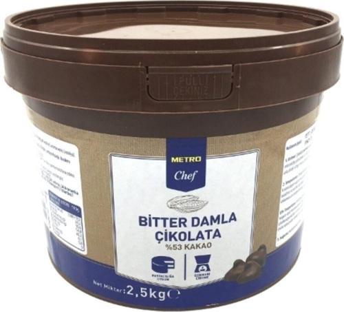 Bitter Damla Çikolata 2,5 Kg.(2500Gr) Miniorganik