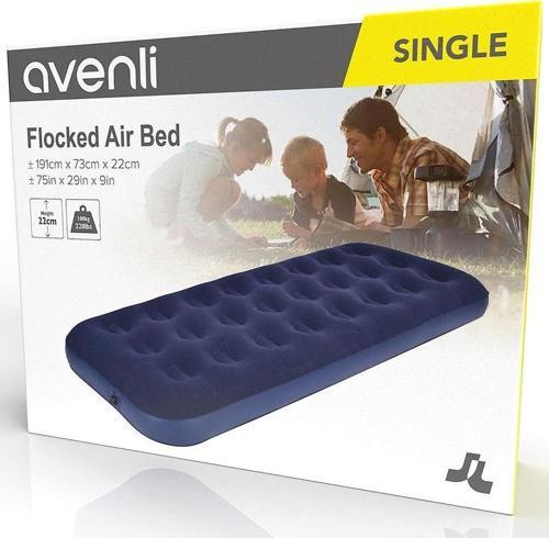 Floked Air Bed Tek Kişilik 191cm*73cm*22cm