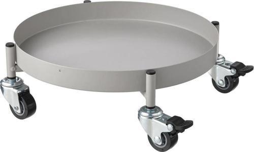 Tekerlekli Saksı Altı Meridyendukkan 32 Cm Galvanizli Saksılık Altı Pratik Frenli