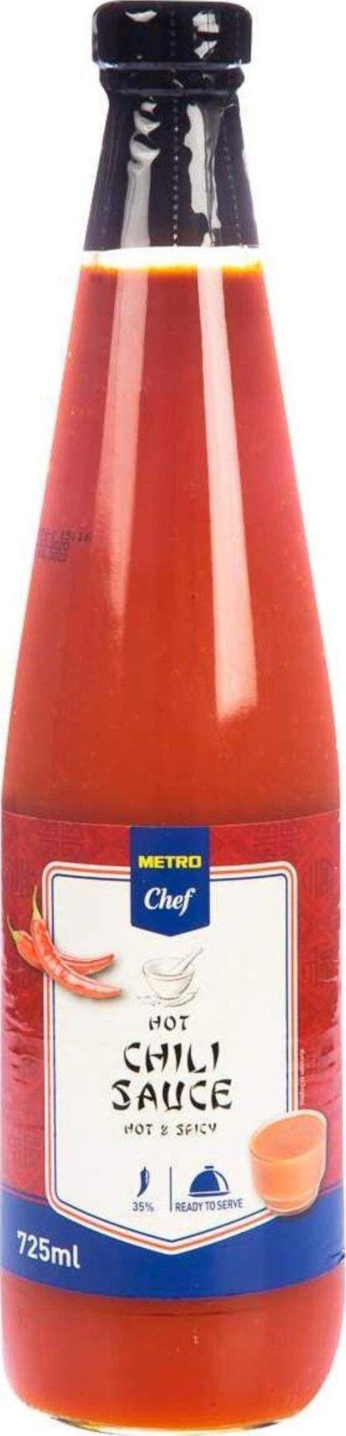 Hot Chılı Sos 725Ml Sos Yemek Tatlı Şef Mutfak Konserve Kışlık