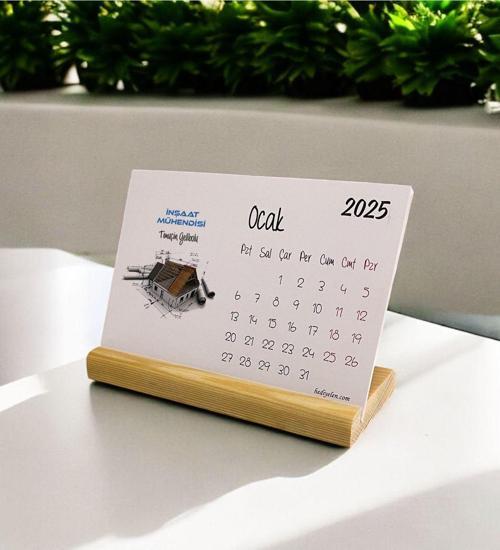 2025 Inşaat Mühendisi Masa Takvimi