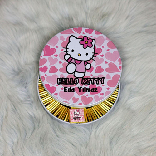 Hello Kitty Metal Kutuda Çikolata 100 Adet
