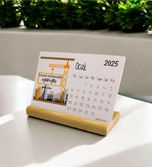 2025 Inşaat Mühendisi Masa Takvimi