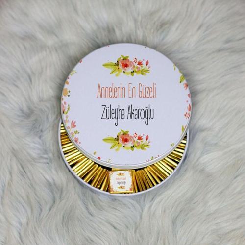 Annelerin En Güzeli Metal Kutuda Çikolata 100 Adet