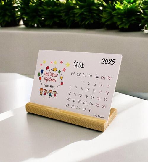 2025 Okul Öncesi Öğretmeni Masa Takvimi