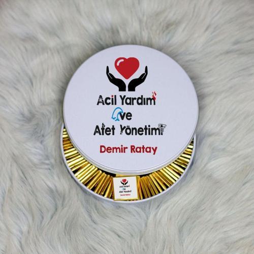 Acil Yardım Ve Afet Yönetimi Metal Kutuda Çikolata 100 Adet