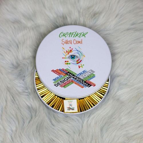 Grafiker Metal Kutuda Çikolata 100 Adet 002
