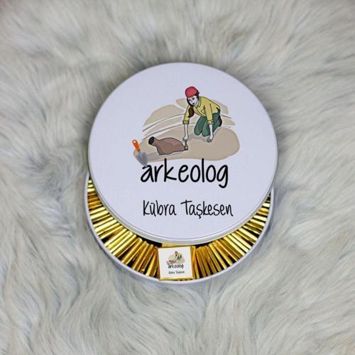 Arkeolog Metal Kutuda Çikolata 100 Adet 001
