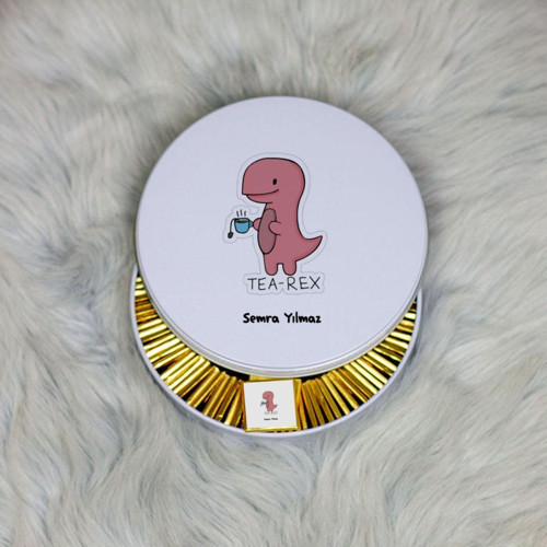 Tea-Rex Metal Kutuda Çikolata 100 Adet
