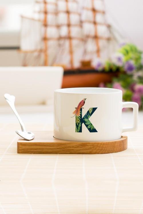 K Harfi Çay Kahve Fincanı