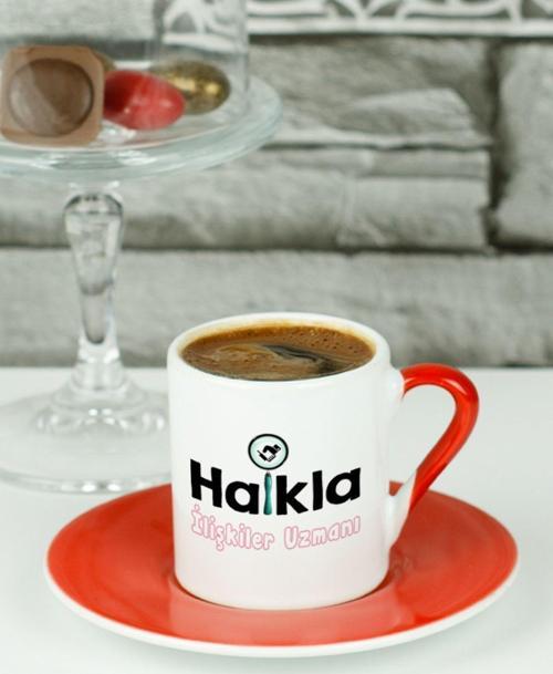 Halkla İlişkiler Uzmanı Türk Kahvesi Fincanı Kırmızı