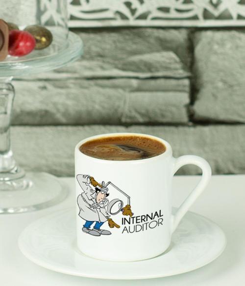 Internal Auditor Türk Kahvesi Fincanı Beyaz
