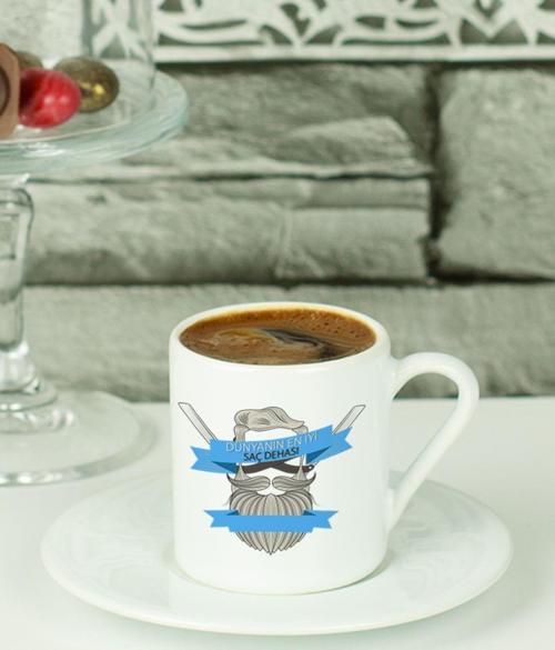 Dünyanın En İyi Saç Dehası Türk Kahvesi Fincanı Beyaz