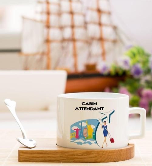Cabin Attendant Çay Kahve Fincanı
