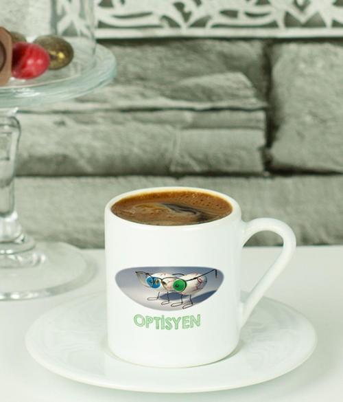 Optisyen Türk Kahvesi Fincanı Beyaz