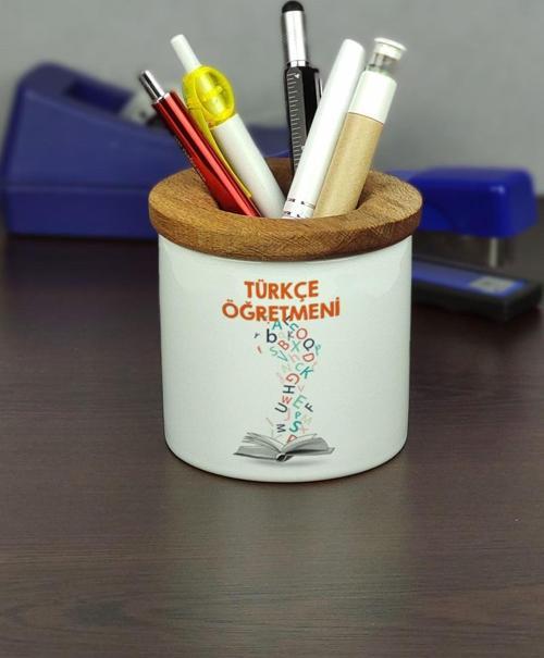 Türkçe Öğretmeni Seramik Kalemlik