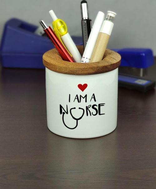 I Am A Nurse Seramik Kalemlik