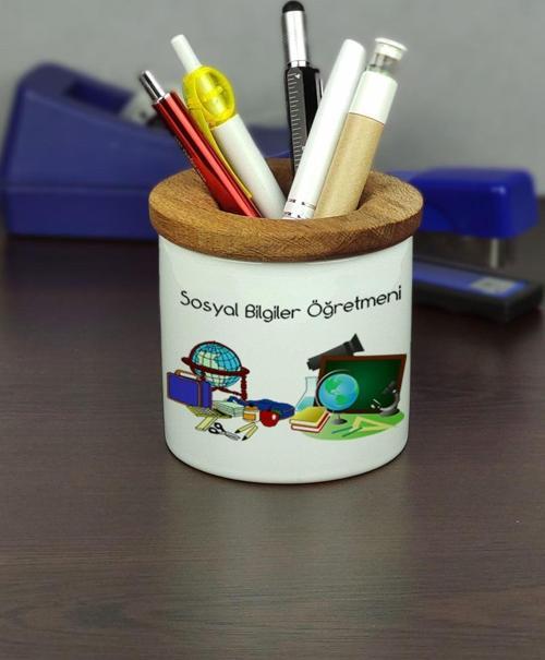 Sosyal Bilgiler Öğretmeni Seramik Kalemlik