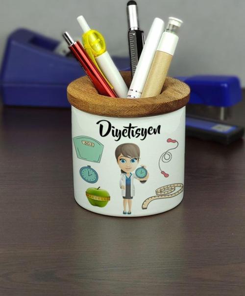 Diyetisyen Seramik Kalemlik