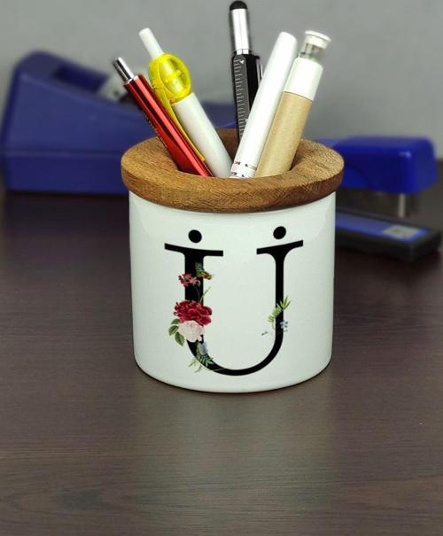 Ü Harfi Seramik Kalemlik