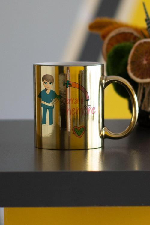 Cerrahi Hemşire Gold Kupa Bardak