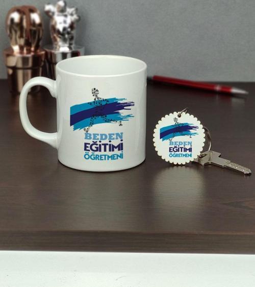 Beden Eğitimi Öğretmeni Kupa Bardak Ve Anahtarlık Set