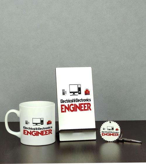 Electrical And Electronics Engineer Üçlü Set (Kupa + Telefon Standı + Anahtarlık)