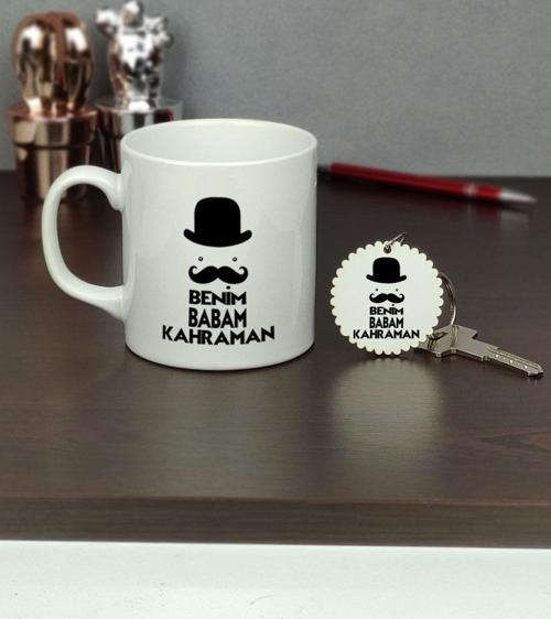 Benim Babam Kahraman Kupa Bardak Ve Anahtarlık Set