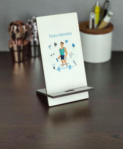 Fitness Antrenörü Telefon Standı