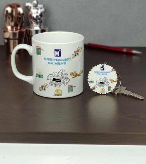 Serbest Muhasebeci Mali Müşavir Kupa Bardak Ve Anahtarlık Set
