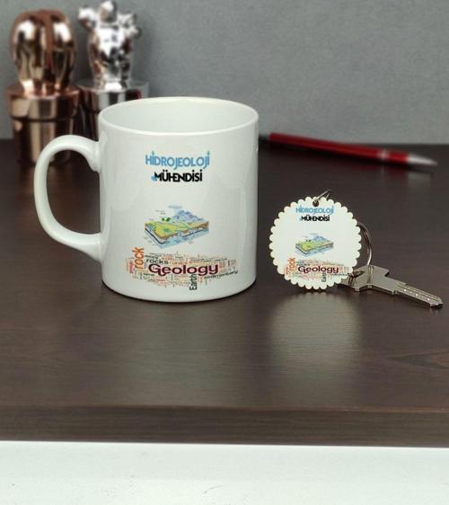 Hidrojeoloji Mühendisi Kupa Bardak Ve Anahtarlık Set