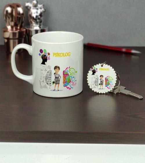 Psikolog Kupa Bardak Ve Anahtarlık Set